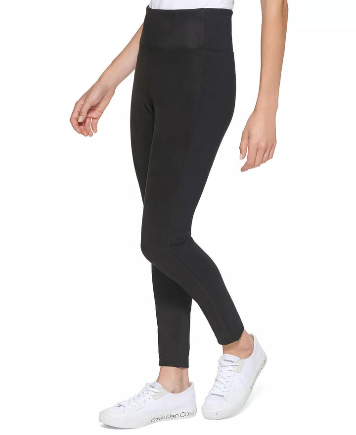 Calvin Klein Faux Suede Front Pull On Pants