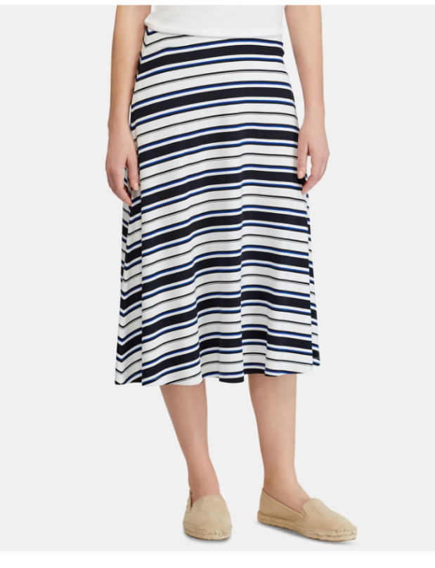 Lauren Ralph Lauren Javonna Striped A-Line Skirt