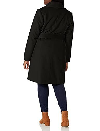 Cole Haan Plus Size Belted Wrap Coat
