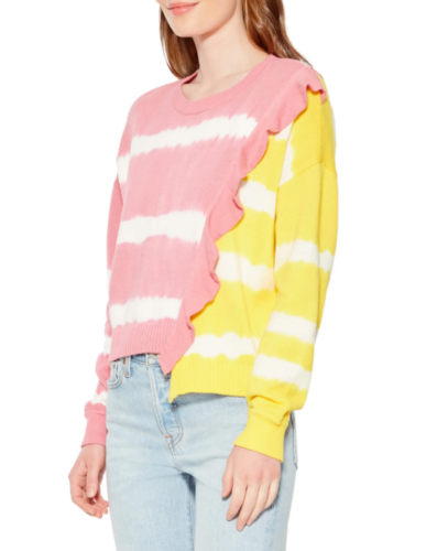 Parker Jorja Asymmetric Striped Sweater