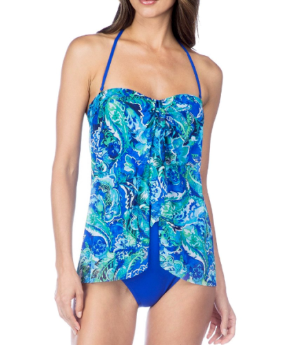 Ralph Lauren Strapless Flyaway One-Piece Swimsuit