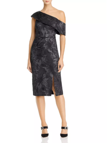 Aidan Mattox Popover Jacquard Dress