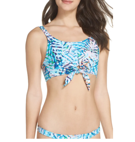 PilyQ Knotted Crop Bikini Top