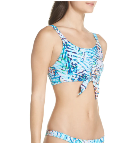 PilyQ Knotted Crop Bikini Top