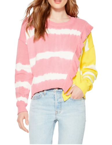 Parker Jorja Asymmetric Striped Sweater