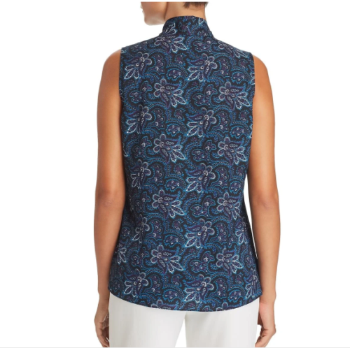 Le Gali Dulcie Printed Tie-Neck Blouse