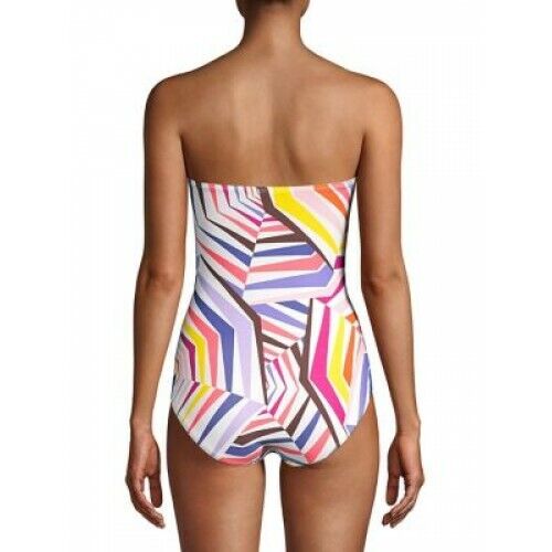 kate spade new york Geobrella Molded Strapless Swimsuit