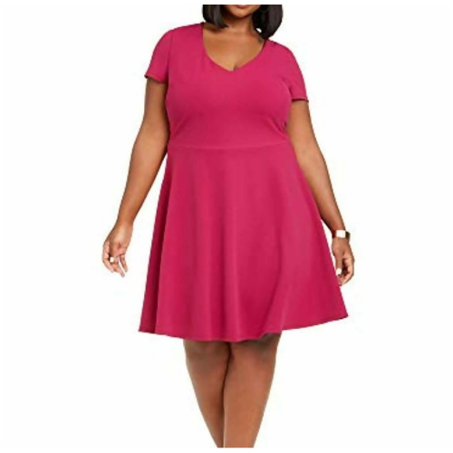 B Darlin Trendy Plus Size Bow-Back Dress