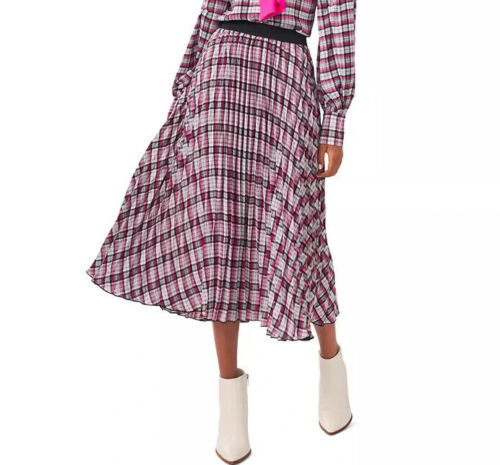 Riley & Rae Avery Pleated Plaid Skirt