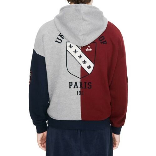 Eleven Paris Color Blocked Graphic Hoodie