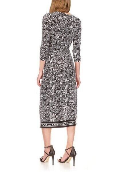 MICHAEL Michael Kors Zebra-Print Asymmetric Midi Dress