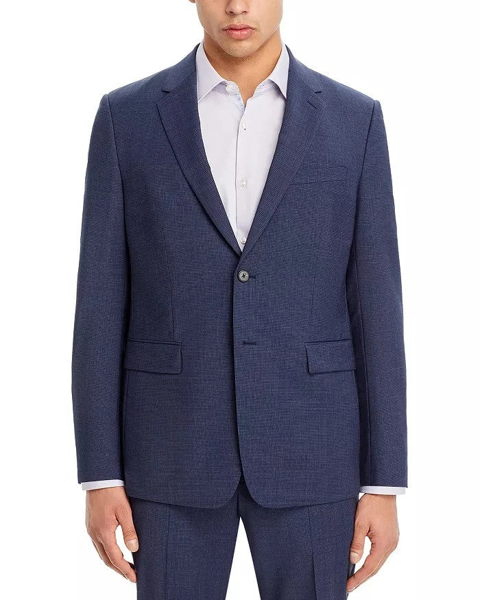 Theory Chambers Houndstooth Slim Fit Suit Jacket 38r / Blue Multi