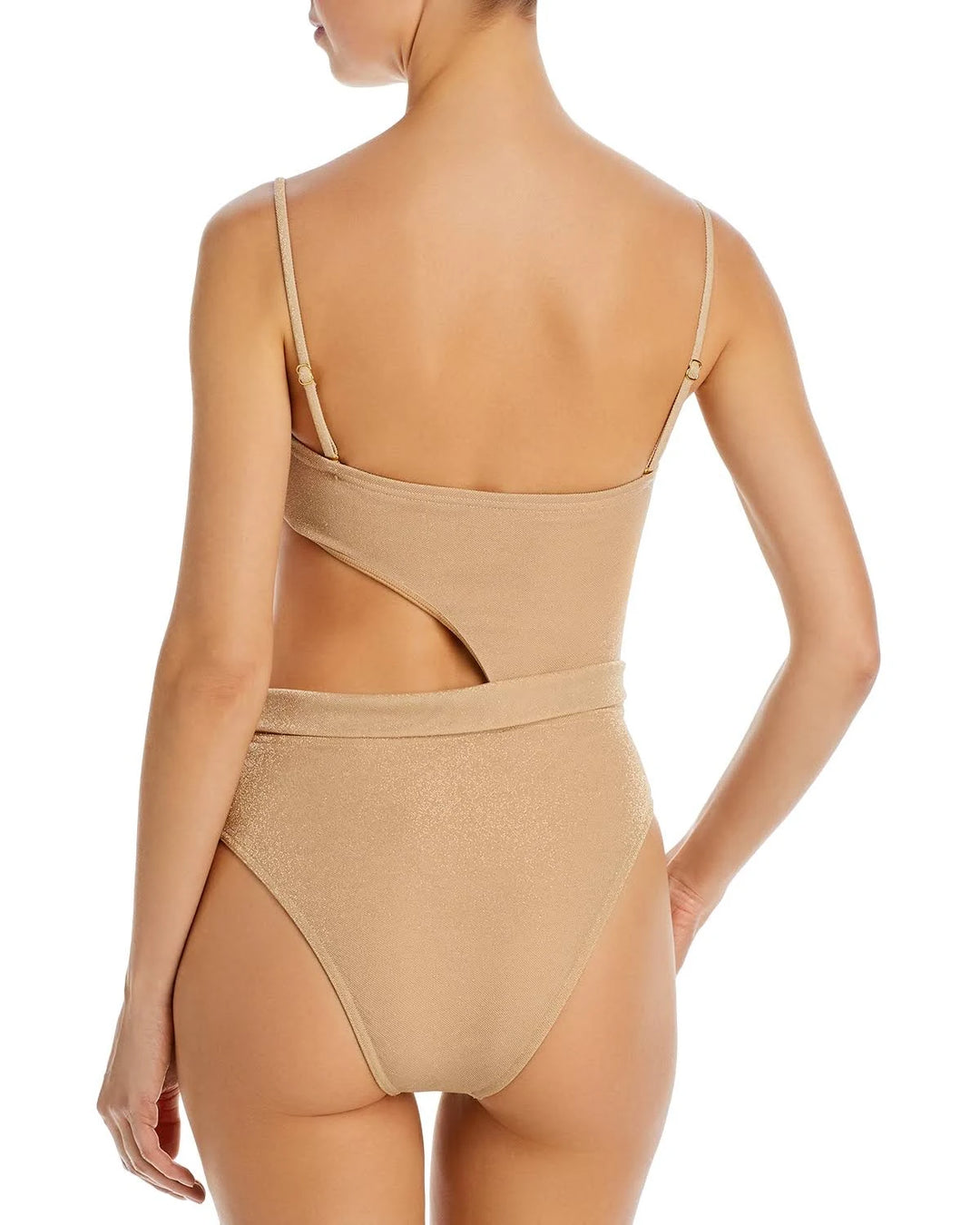 Ramy Brook Sparkle Gigi Cutout One Piece Swimsuit