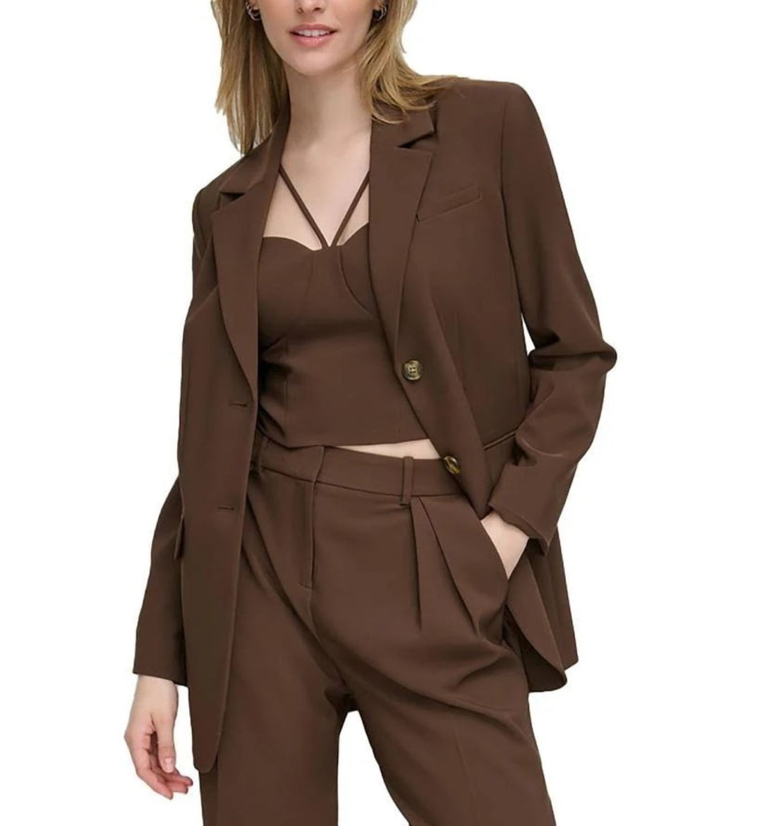 Calvin Klein Two-Button Notch-Collar Blazer