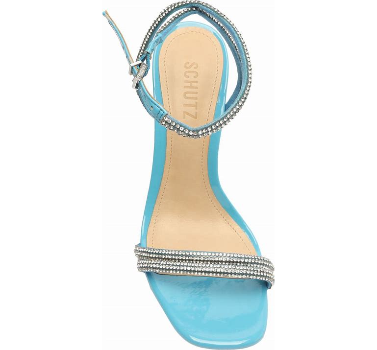 SCHUTZ Altina Glam Crystal Embellished High Heel Sandals