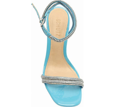 SCHUTZ Altina Glam Crystal Embellished High Heel Sandals