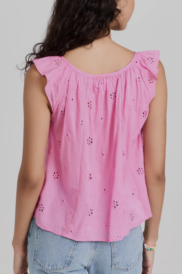 Velvet by Graham & Spencer Coco Cotton Eyelet Top