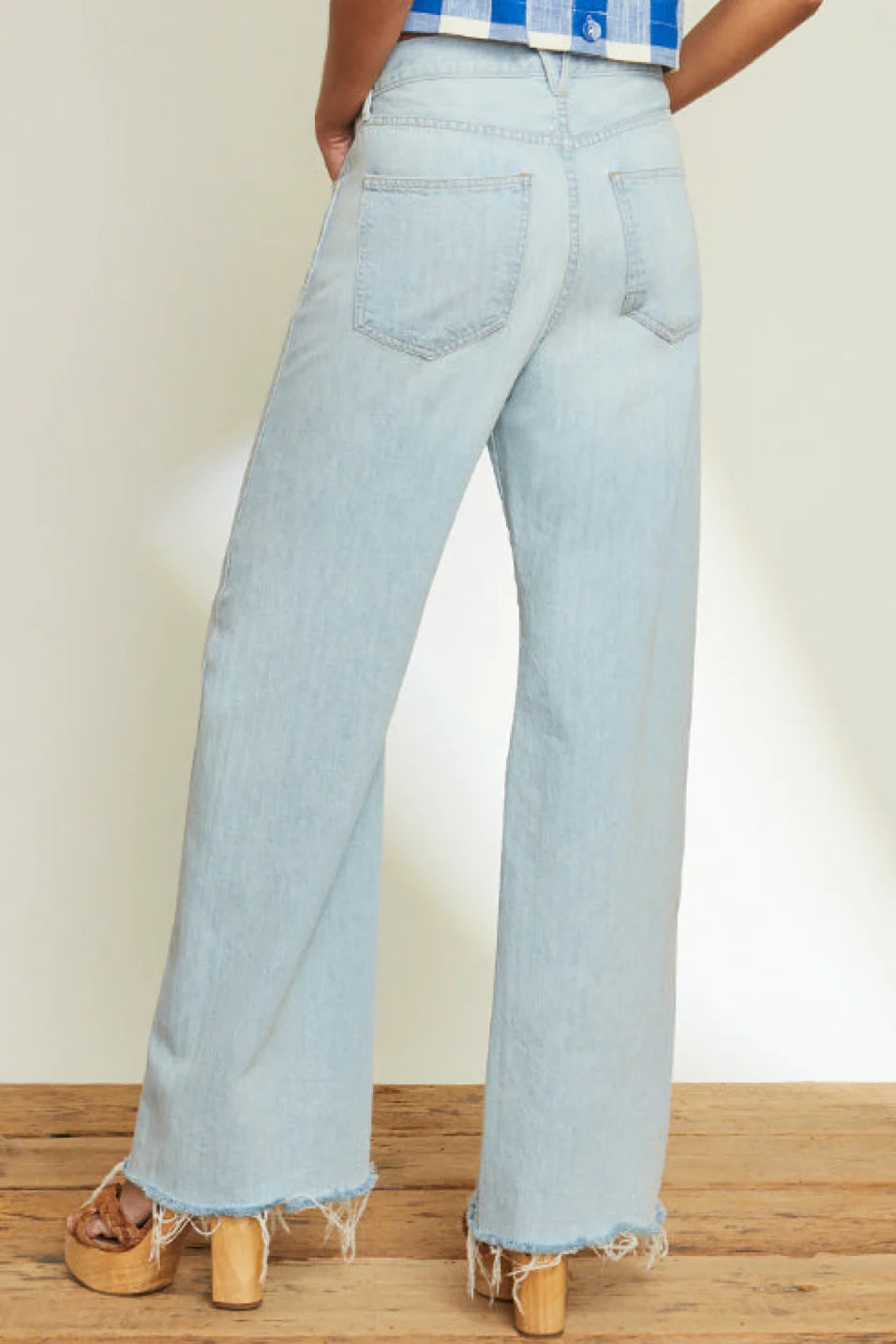 Veronica Beard Taylor High Rise Wide Leg Jeans