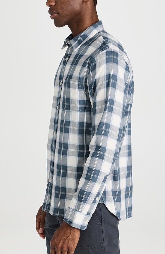 Vince Alps Plaid Long Sleeve Button Front Shirt