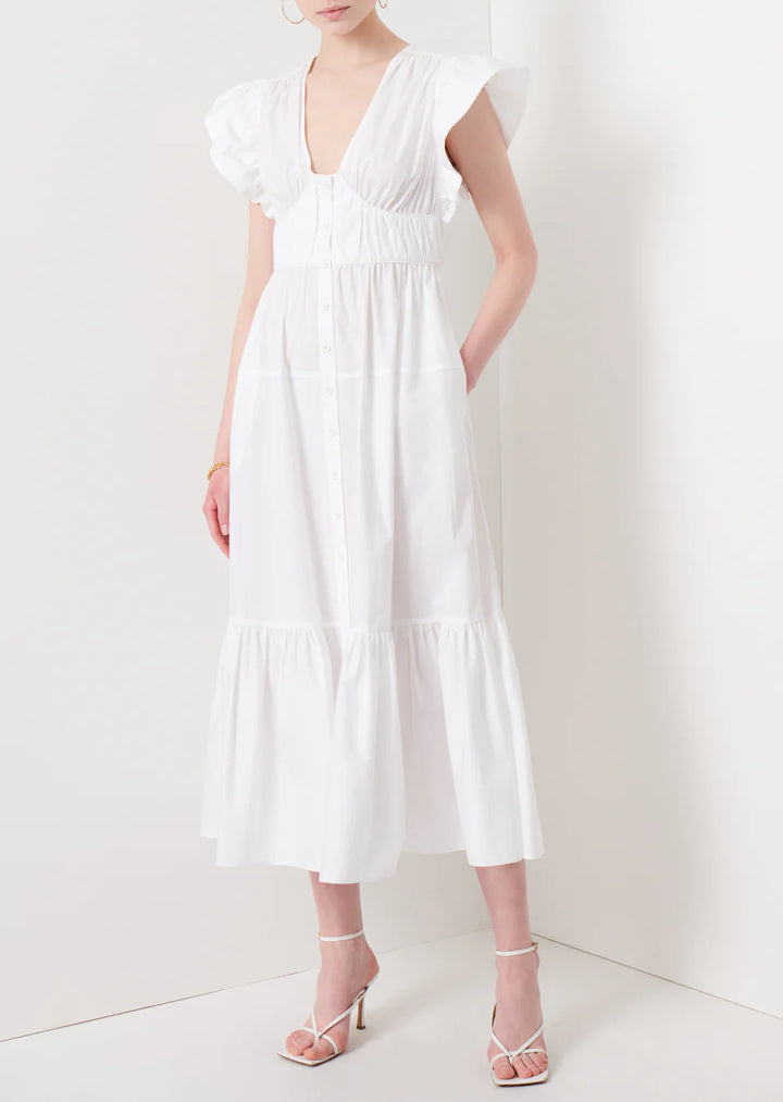 Derek Lam 10 Crosby Greta Flutter Sleeve Dress