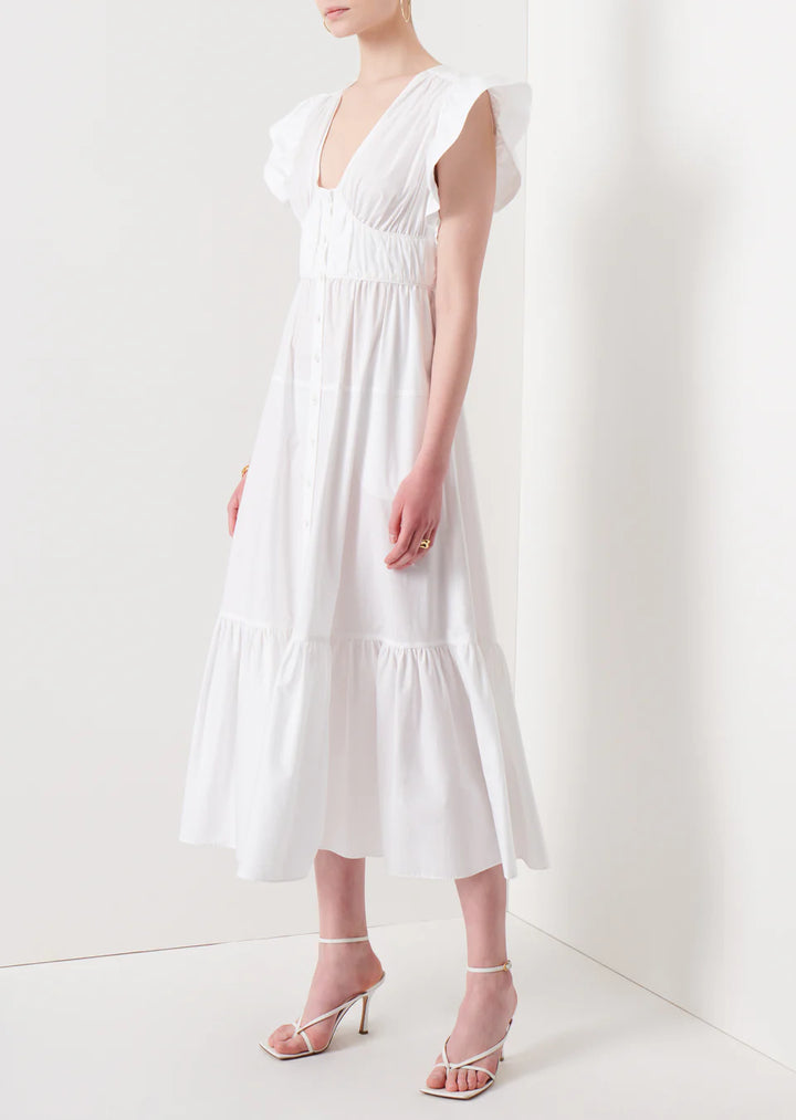 Derek Lam 10 Crosby Greta Flutter Sleeve Dress