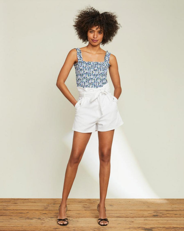 Veronica Beard Nori Updated Paperbag Waist Shorts