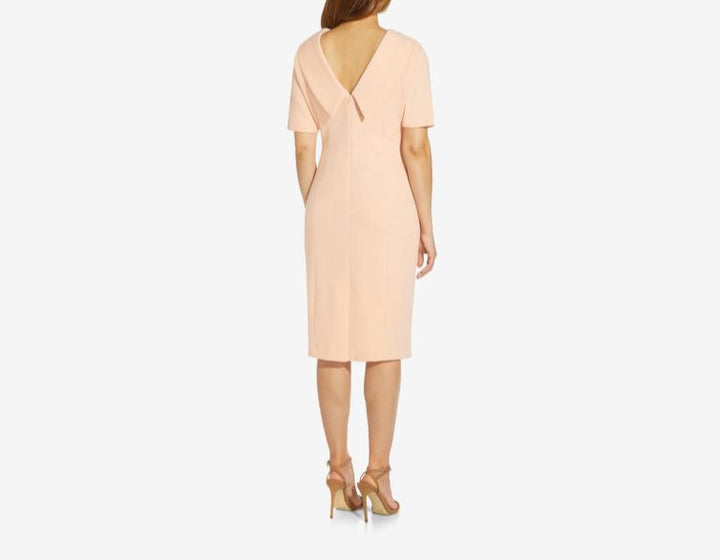 Adrianna Papell Roll Neck Sheath Collar Dress