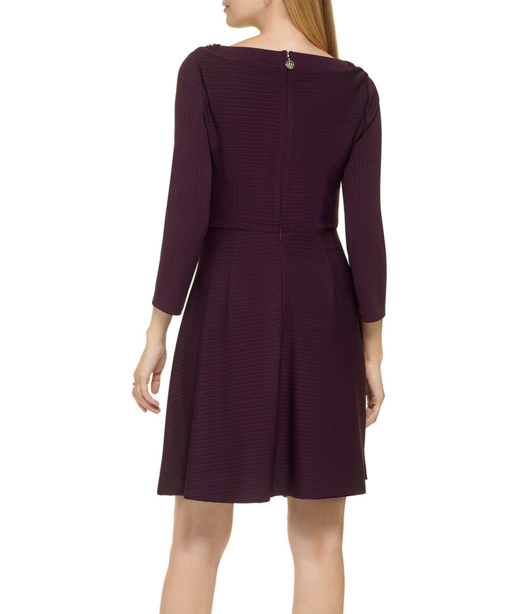 Tommy Hilfiger Rib-Knit Fit & Flare Dress