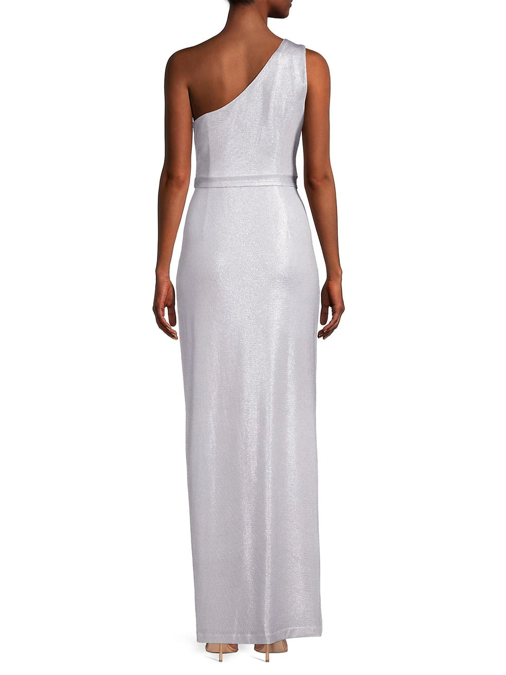 Aidan by Aidan Mattox One-Shoulder Column Gown