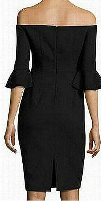 Black Halo Madigan Off-the-Shoulder Dress