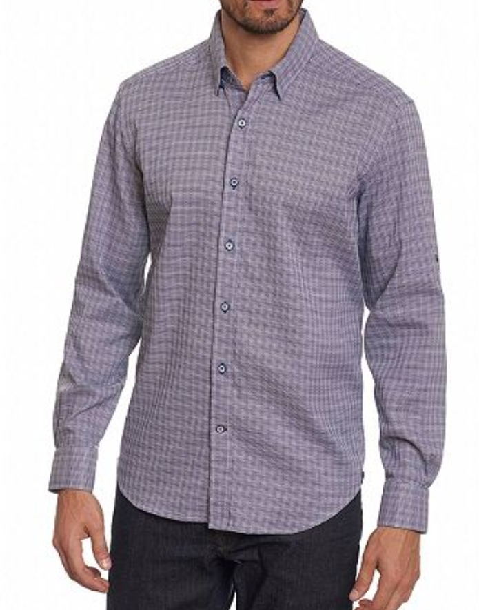 Robert Graham Melvin Tailored Fit Shirt MSRP $168 Size S # 6C 1858 NEW