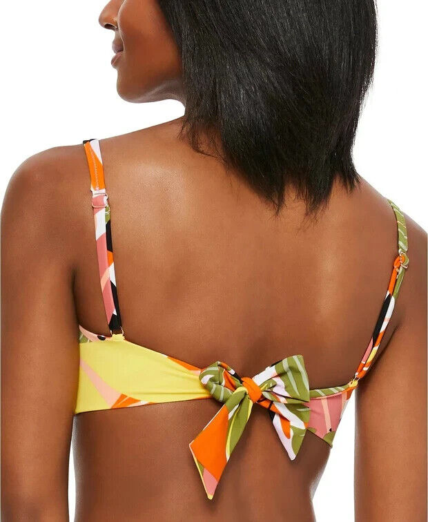 Bar III Printed Ring Bikini Top