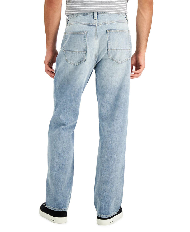 Sun + Stone Men's Relaxed-Fit Faded Jeans