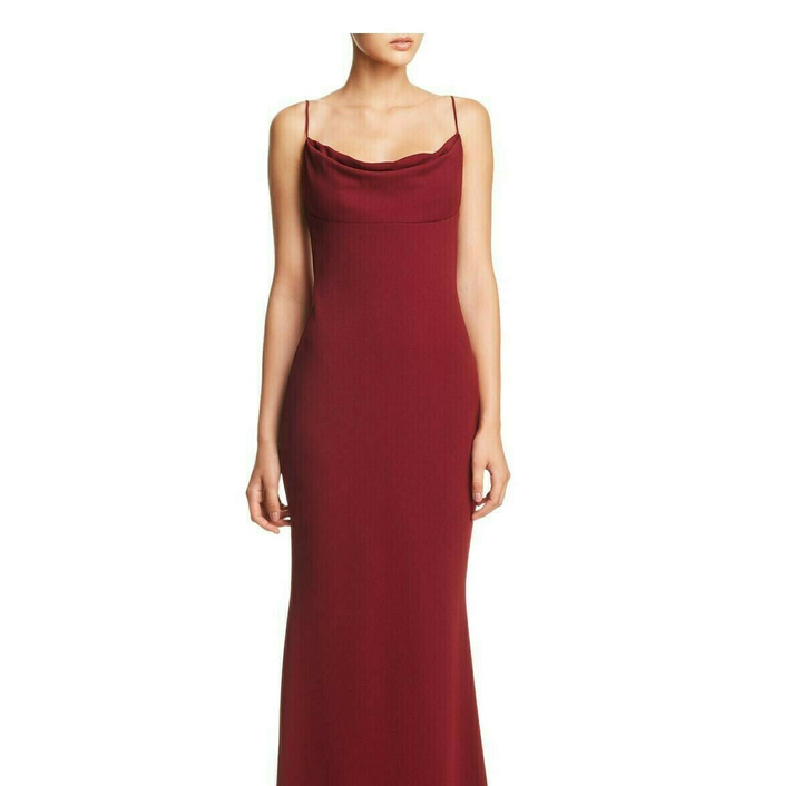 Katie May Lola Cowl-Neck Gown