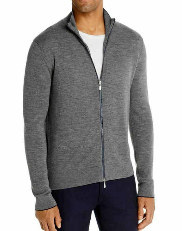 The Men's Store Front-Zip Merino Wool Cardigan MSRP $148 Size XXL # WM 39 NEW