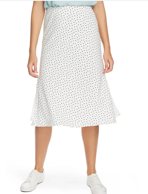 1.state Polka-Dot Midi Skirt MSRP $89 Size 14 # TR 476 NEW  