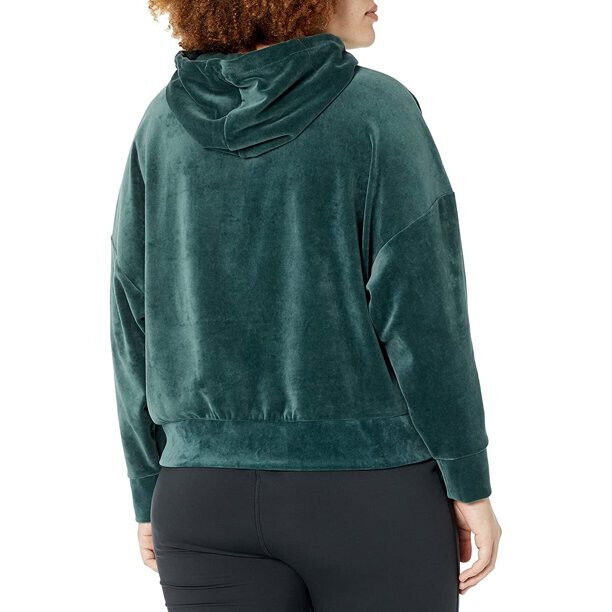 Puma Plus Size Her Velour Hoodie MSRP $65 Tamaño 1X # 4D 645 NUEVO