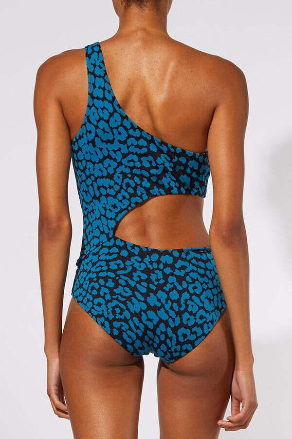 Solid & Striped The Claudia Animal Print Swimsuit