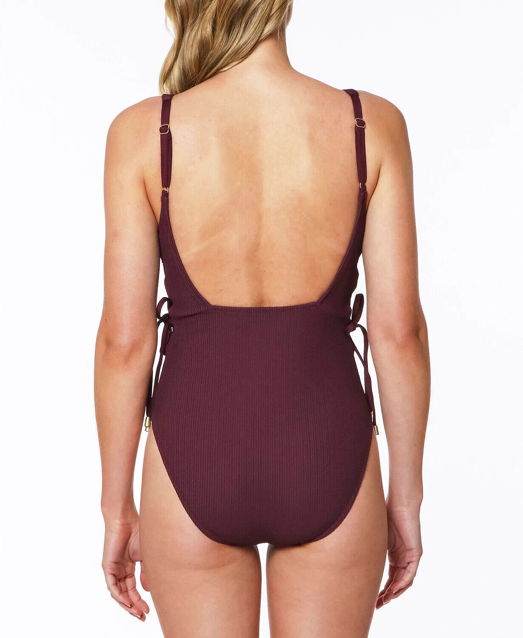 Sanctuary Sandbar Solids Lace-Up One-Piece Swimsuit