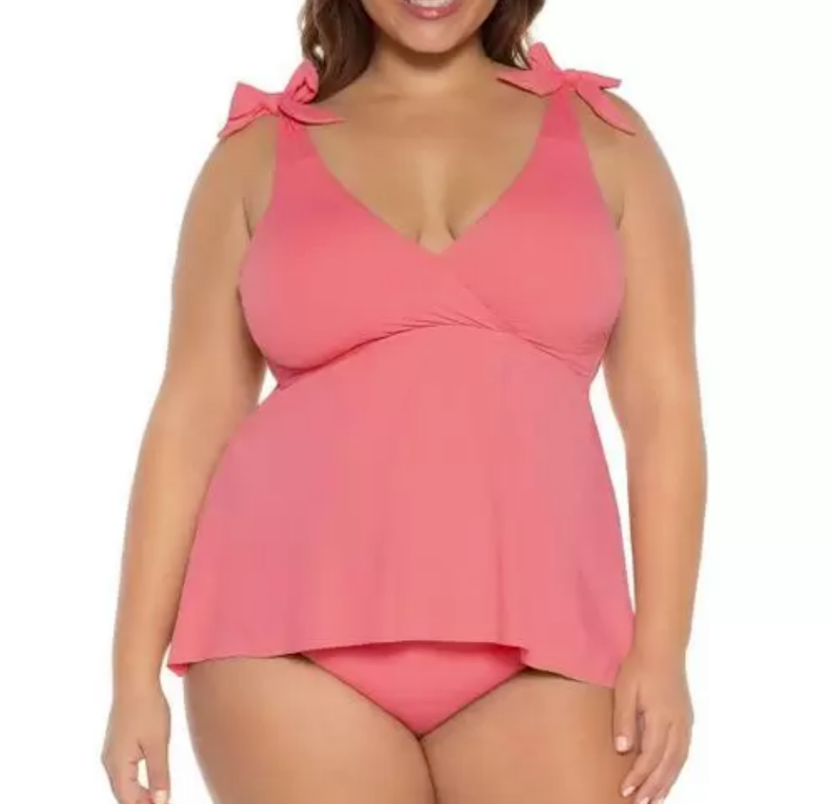 Becca ETC Plus Size Color Code Tankini Top MSRP $88 Size 0X # 30B 159 NEW