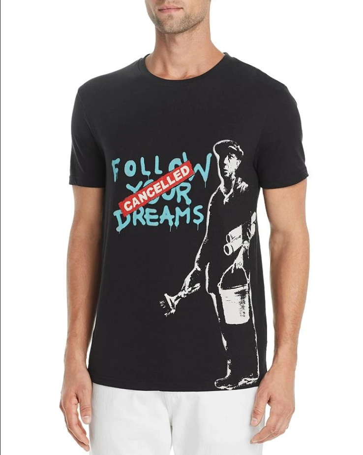 Eleven Paris Cancelled Dreams Graphic Tee MSRP $65 Size XL # 5C 1837 NEW