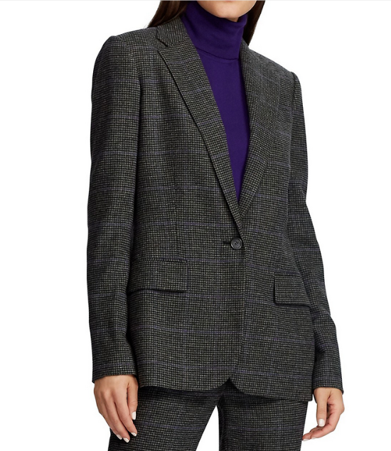 Lauren Ralph Lauren Textured Notch Lapel Jacket MSRP $345 Size 2 # 6A 1332 NEW