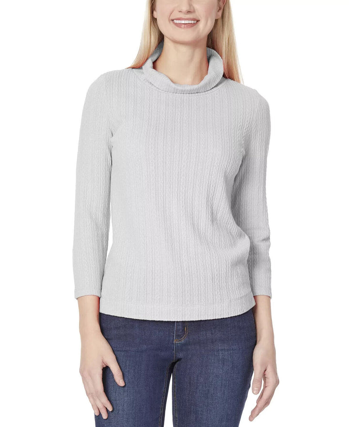 Jones New York Chain Cable Pullover MSRP $59.50 Size L # 5C 2414 NEW