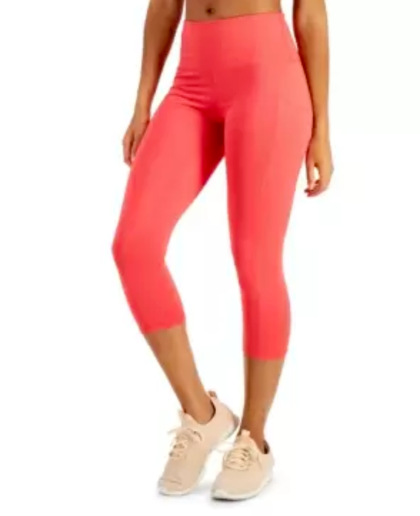 ID Ideology High-Rise Side-Pocket Cropped Leggings $39 Size L # 19B 350 NEW