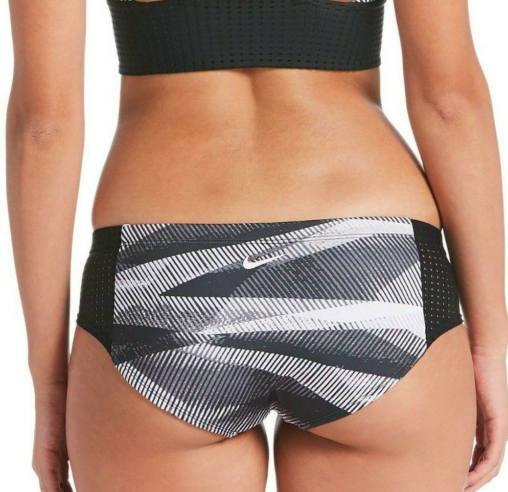 Nike Line Up Printed Hipster Bikini Bottoms MSRP $ 54 Talla L # 30D 88 NUEVO