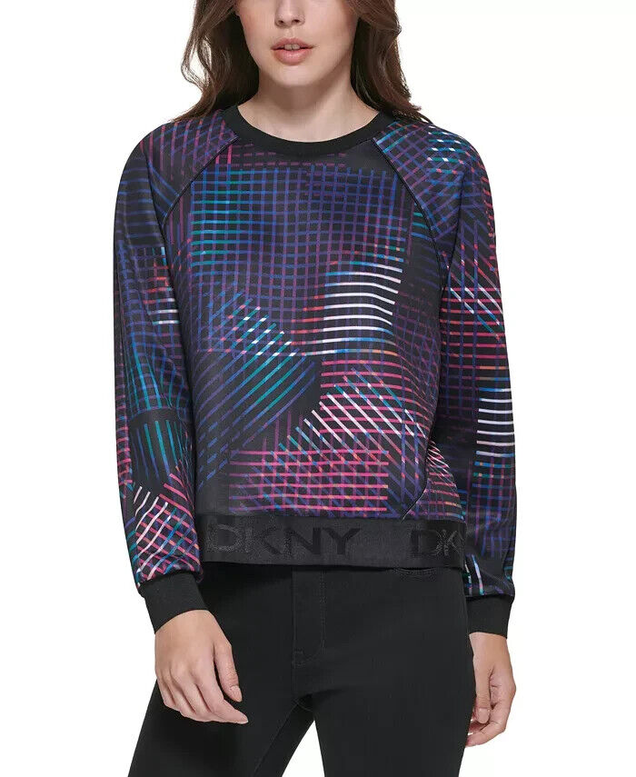 DKNY Printed Logo Scuba Sweatshirt MSRP $89 Size XL # 5A 2012 NEW