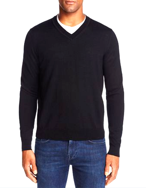 The Men Store V-Neck Merino Sweater MSRP $88 Size M # 5D 2075 NEW