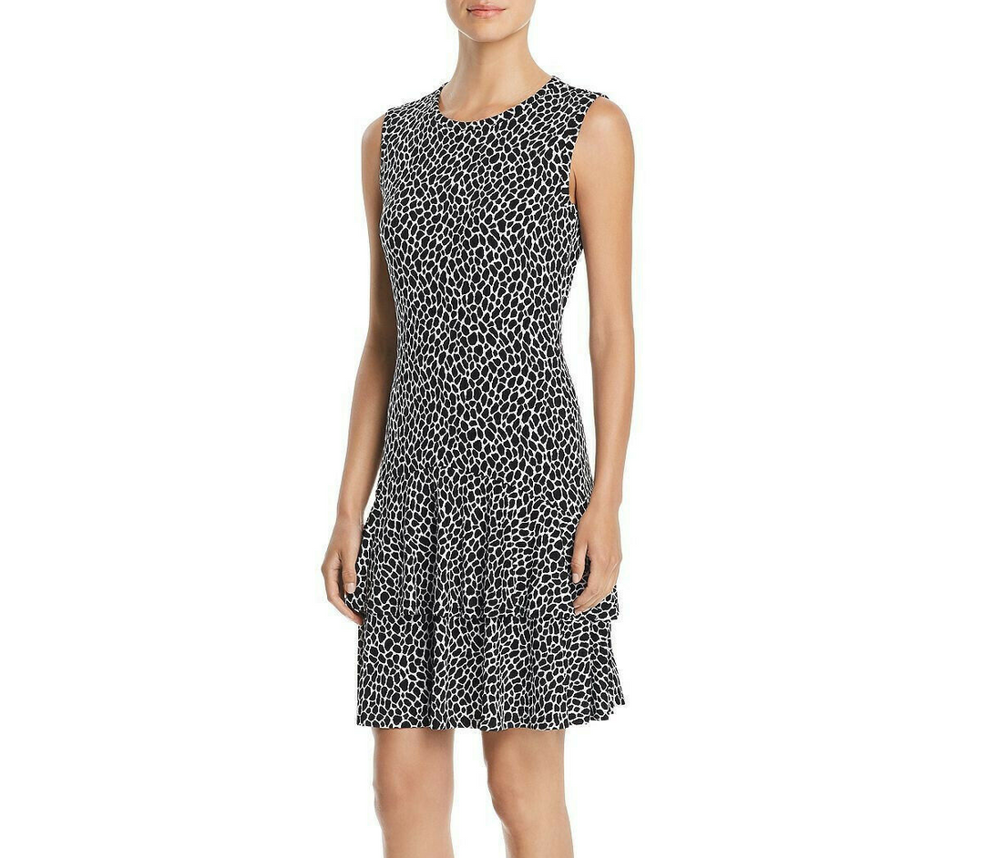 MICHAEL Michael Kors Animal-Print Flounce Dress