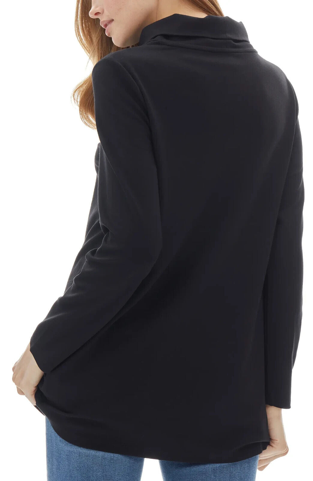 Jones New York Long Sleeve Funnel Neck Tunic Top