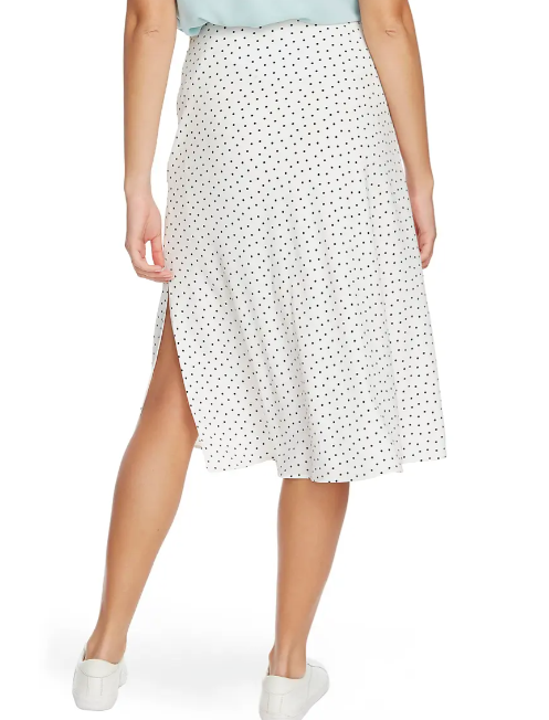 1.STATE Polka-Dot Midi Skirt